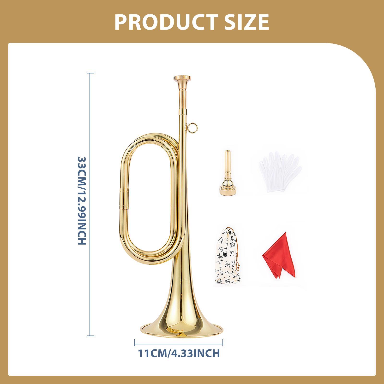 Trumpet with Gloves Music Inst - огляд і ціна Musical Instrument Bugle