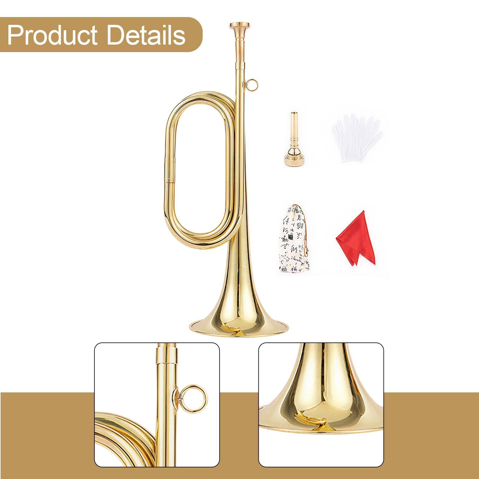Trumpet with Gloves Music Inst - огляд і ціна Musical Instrument Bugle