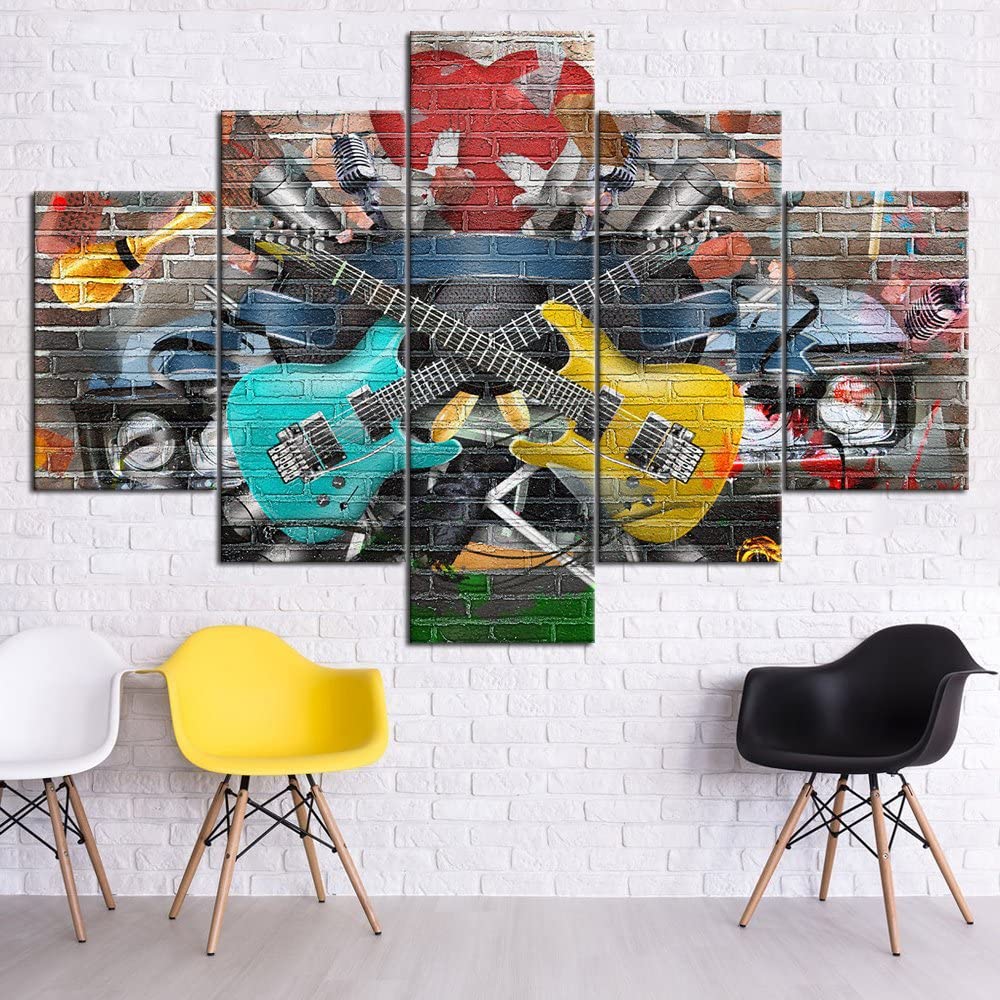 Unframed 5Pcs Musical Instrume - огляд і ціна Picture Of Musical Instrument
