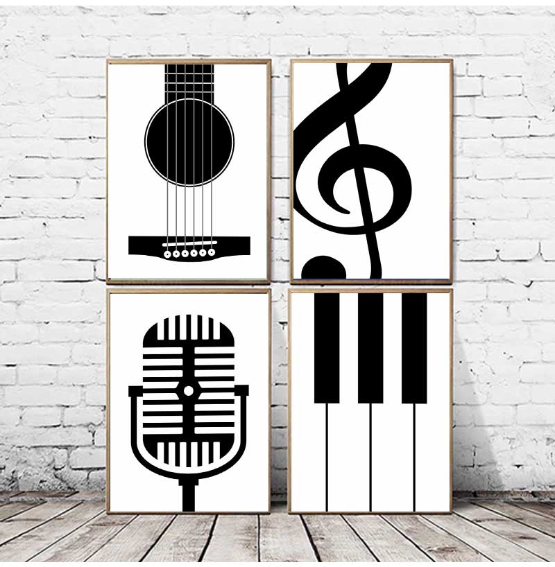 Minimalist Instrument Posters  - огляд і ціна Picture Of Musical Instrument