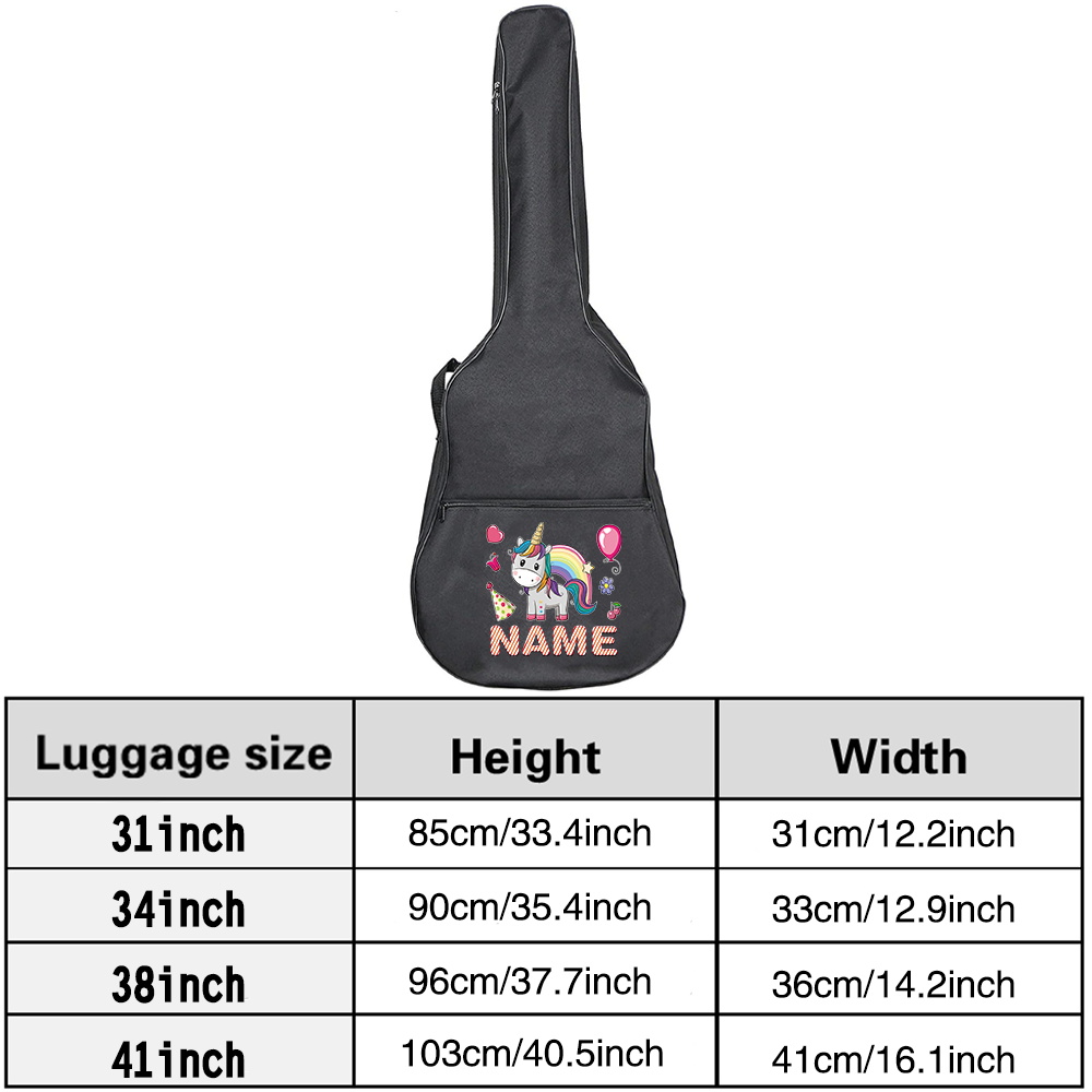 Customized Name Guitar Bag 36- - огляд і ціна Musical Instrument And Names